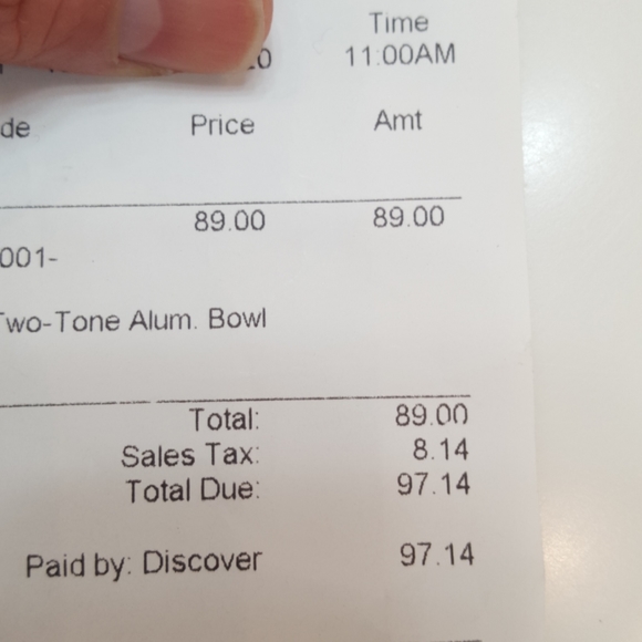 CRESTVIEW COLLECTIONS 18 INCH ZARA TWO TONE BOWL - Picture 6 of 7